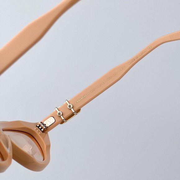 Valentino Women BRAND NEW Sunglasses Beige Gold Nude Cat Eye V - GOLDCUT - II - Picture 10 of 12